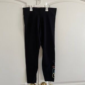 Fila women’s Black Leggings with Multicolor Design